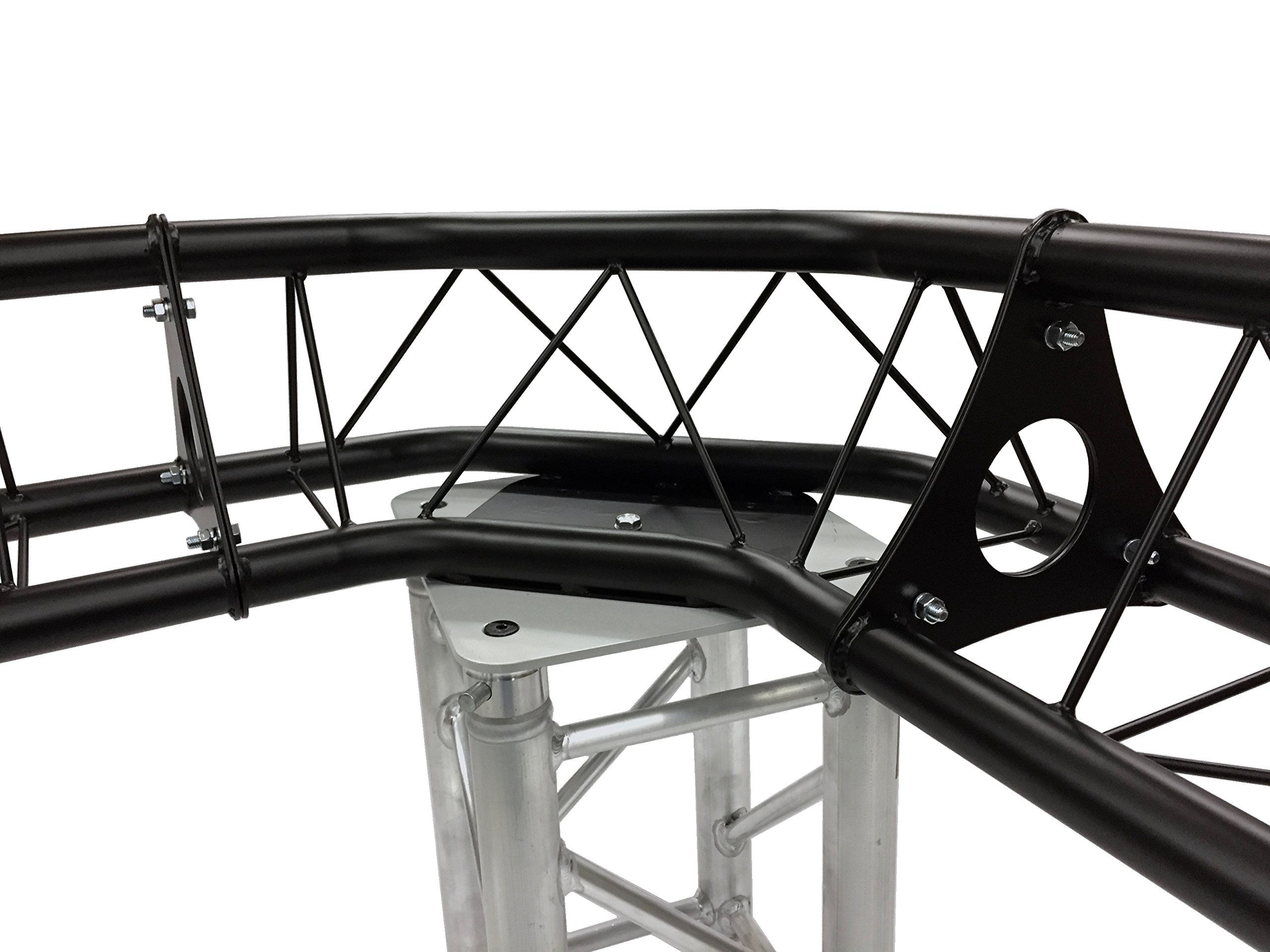 3 Way Triangle Truss Corner Black Metal DJ Lighting PA Trussing Bolted System