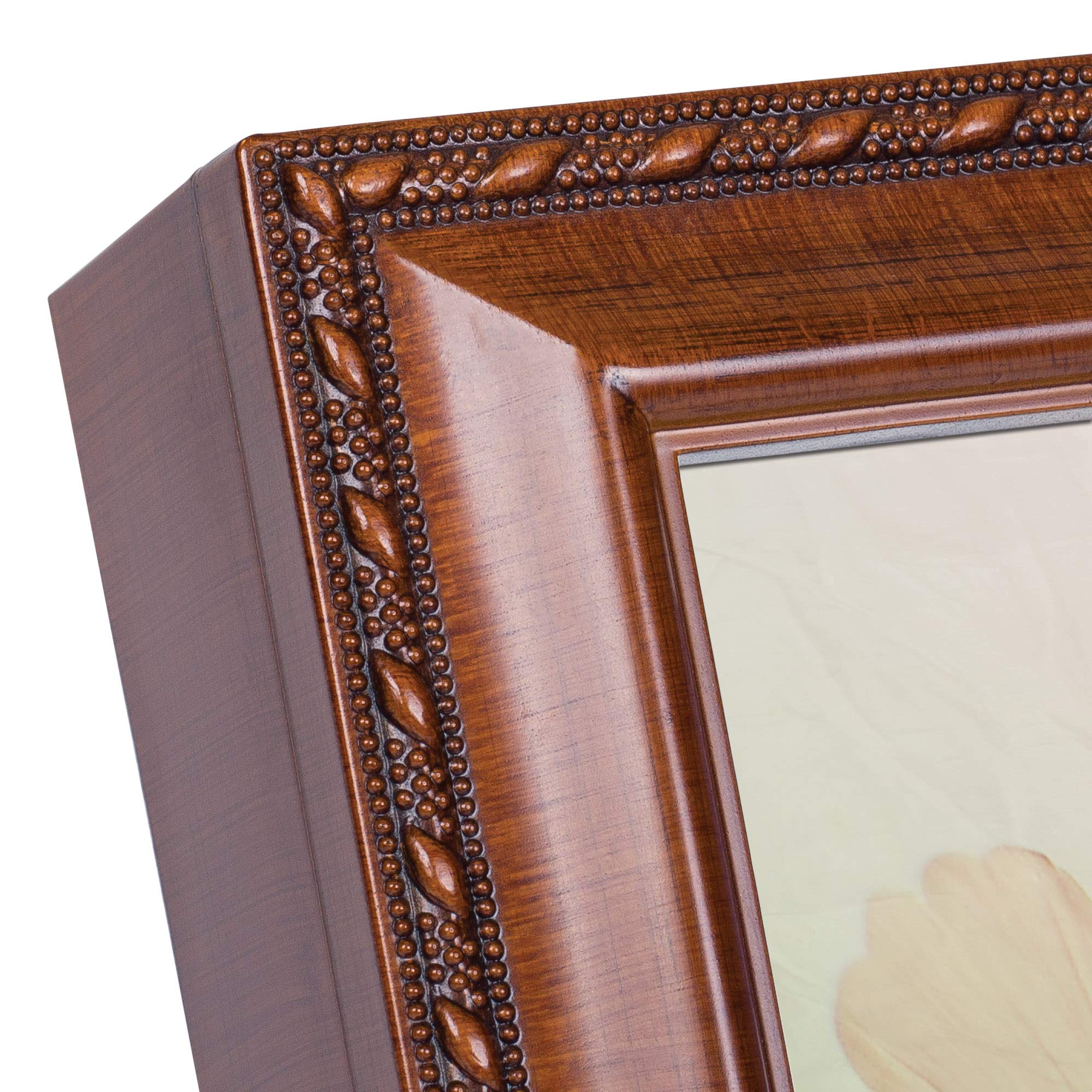 Cottage Garden Old Friends Friendship Woodgrain Rope Trim Music Jewelry Box Plays That's What Friends are for