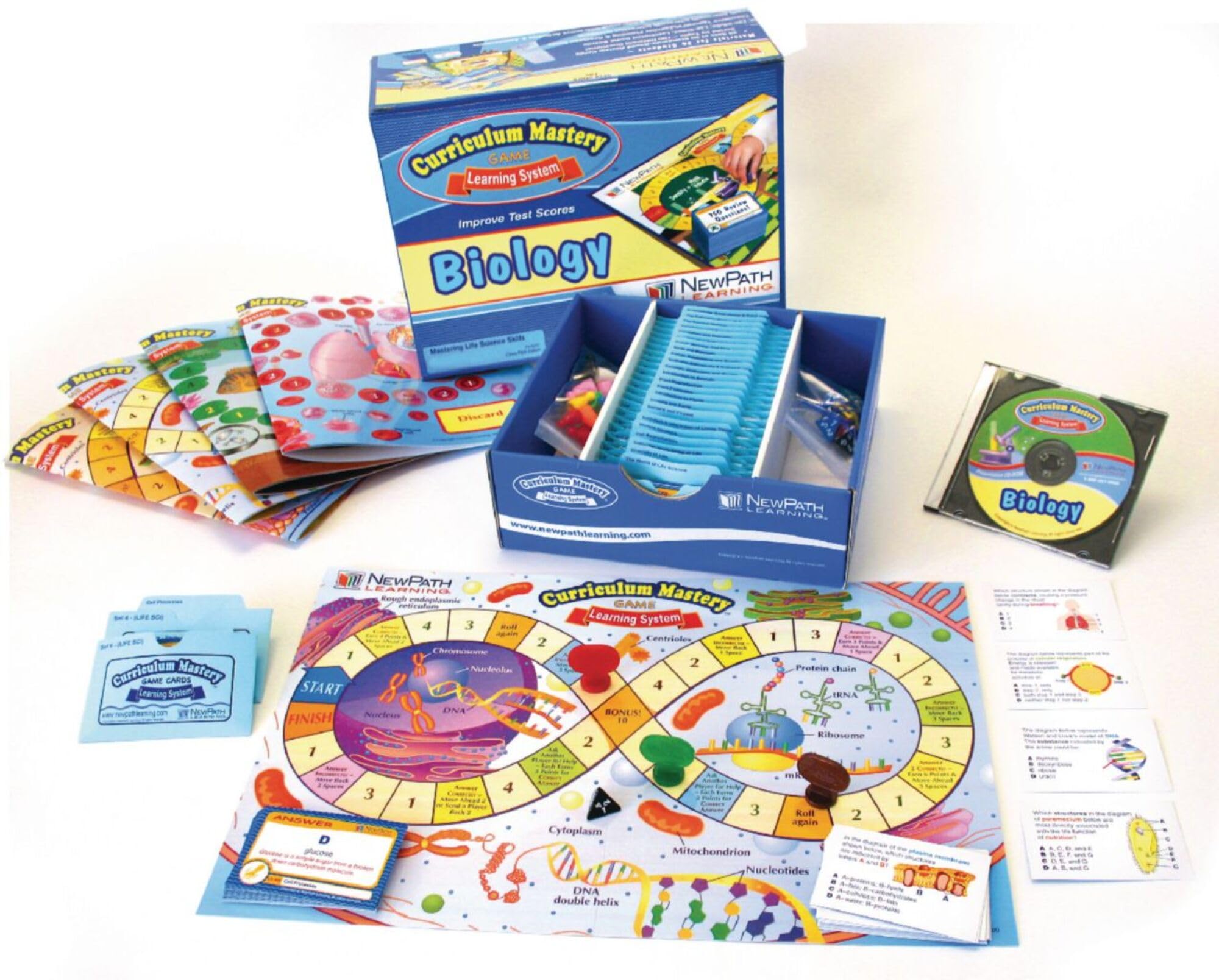 NewPath Learning 24-9007 Biology Review Curriculum Mastery Game, High School, Class Pack