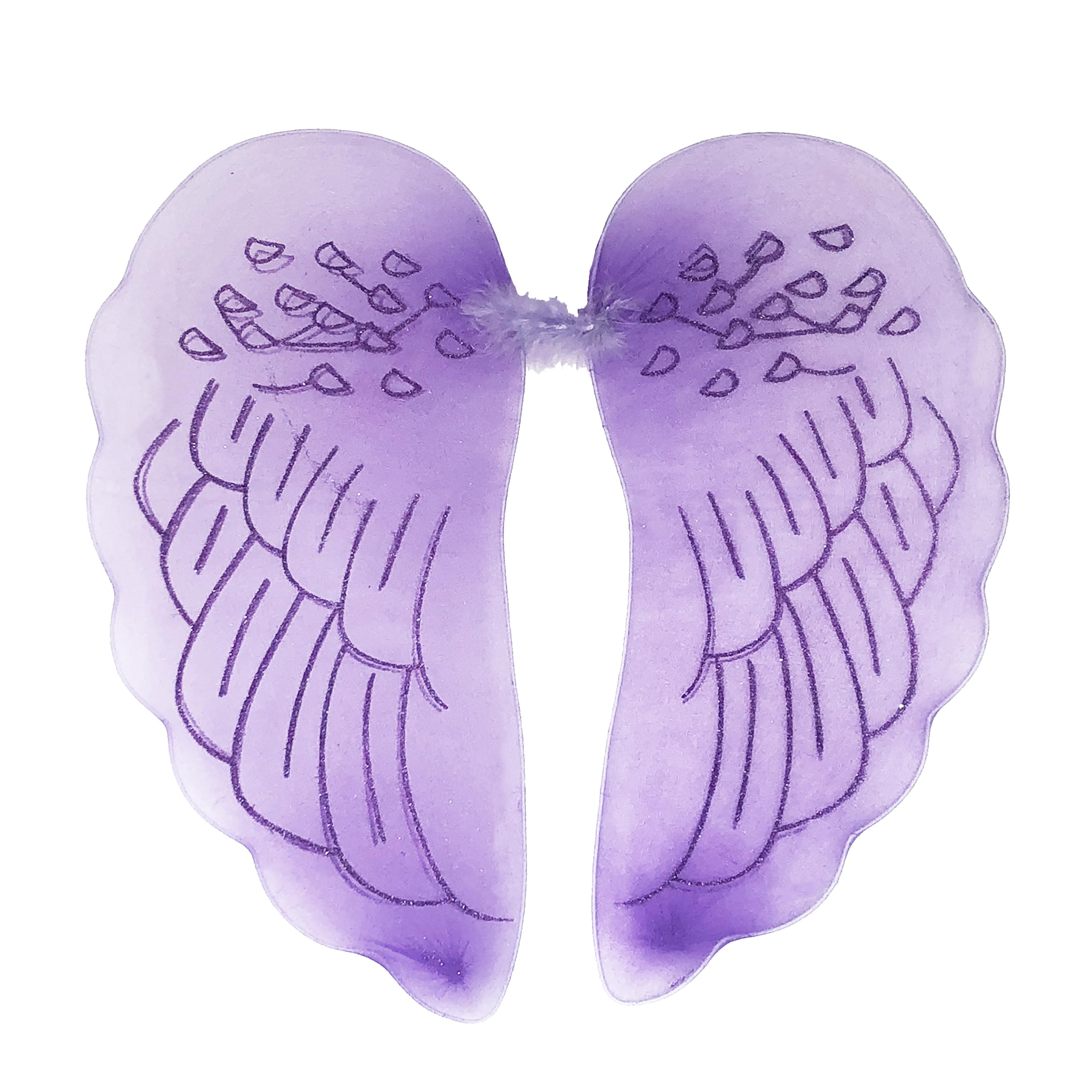 Zac's Alter Ego Fancy Dress Large Angel Mesh Wings — image 1