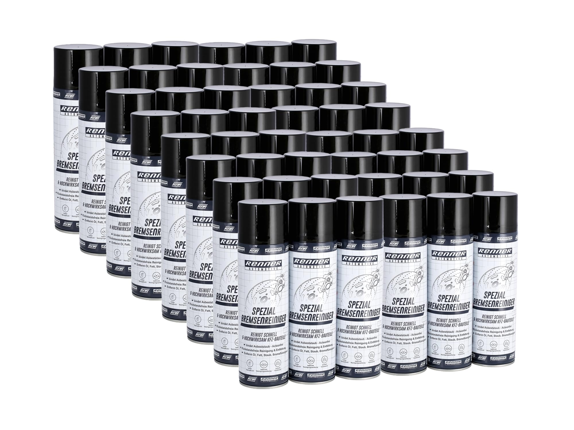 Nettoyant Freins Renner - Lot De 24 X 500ml - Dégraissant Puissant Pour Pièces Mécaniques