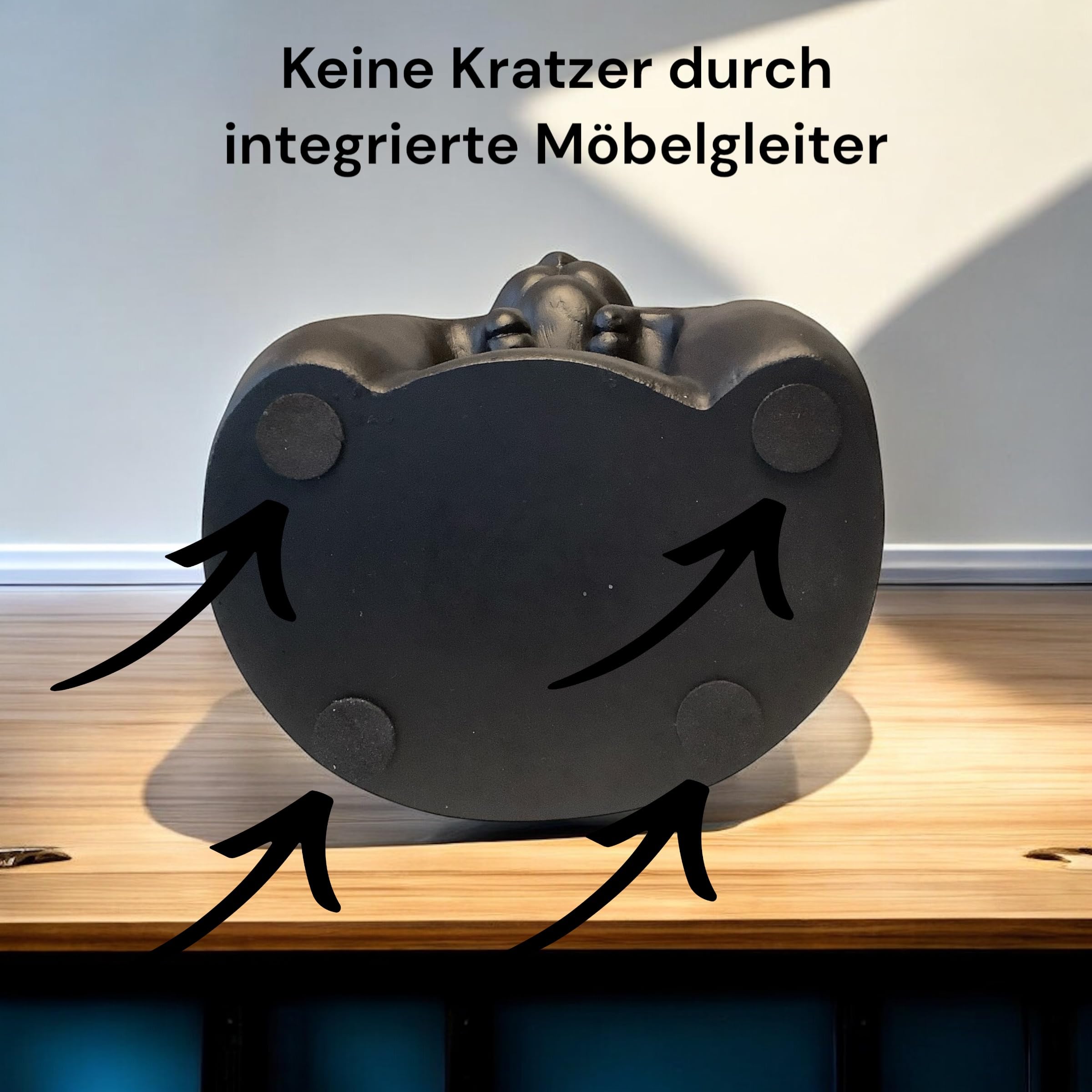Osterhase Deko Max 40 cm schwarz Hasenbüste Osterdeko Hasenkopf