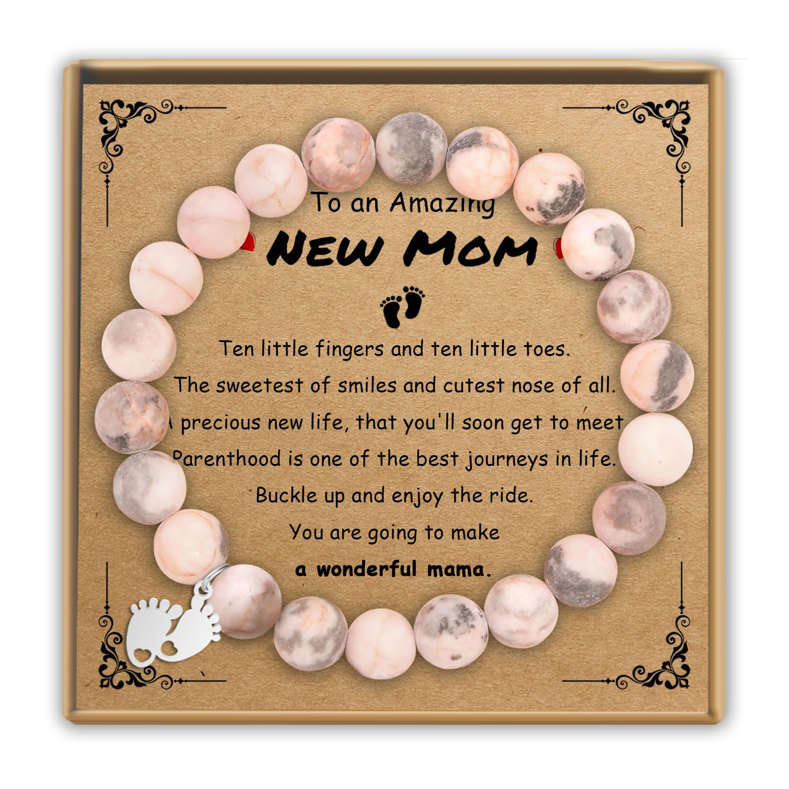 Sereney New Mom Christmas Gifts for Mom to Be, Cross Bracelet as Religious Gift Granddaughter Daughter Gifts for Teen Girls, Inspirational Bracelets as Girlfriend Gift for Women