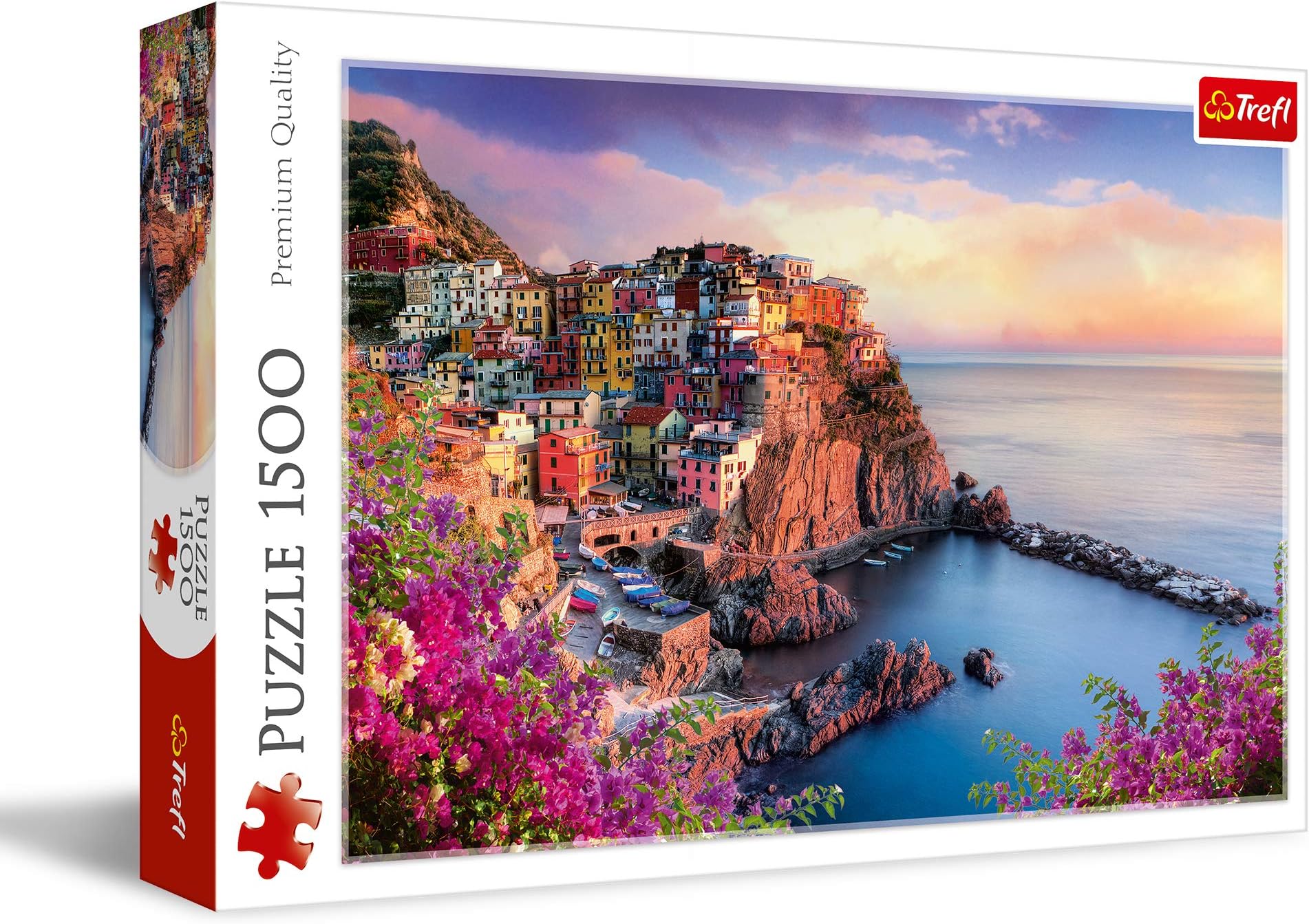 View of Manarola - 1500 Piece Puzzle 33.5"x22.8" | RED, DIY, Creative Entertainment, Classic Jigsaw, 14+