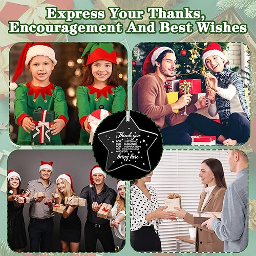 Miniatura 6 de 48 piezas de adornos acrílicos colgantes de graduación a granel, placa colgante de despedida, recuerdo de estrella, regalo de agradecimiento para