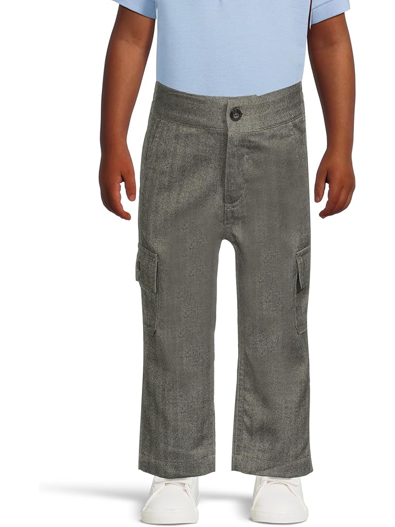 Gray Janie and Jack Herringbone Cargo Pants (Infant)