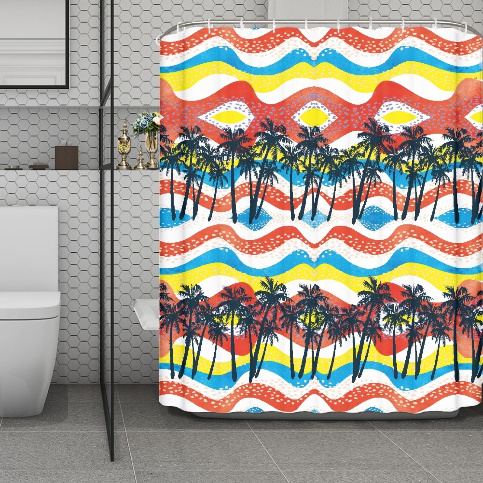 Rideau douche 200x240 anti moisissure imperméable pour baignoire salle de bain
