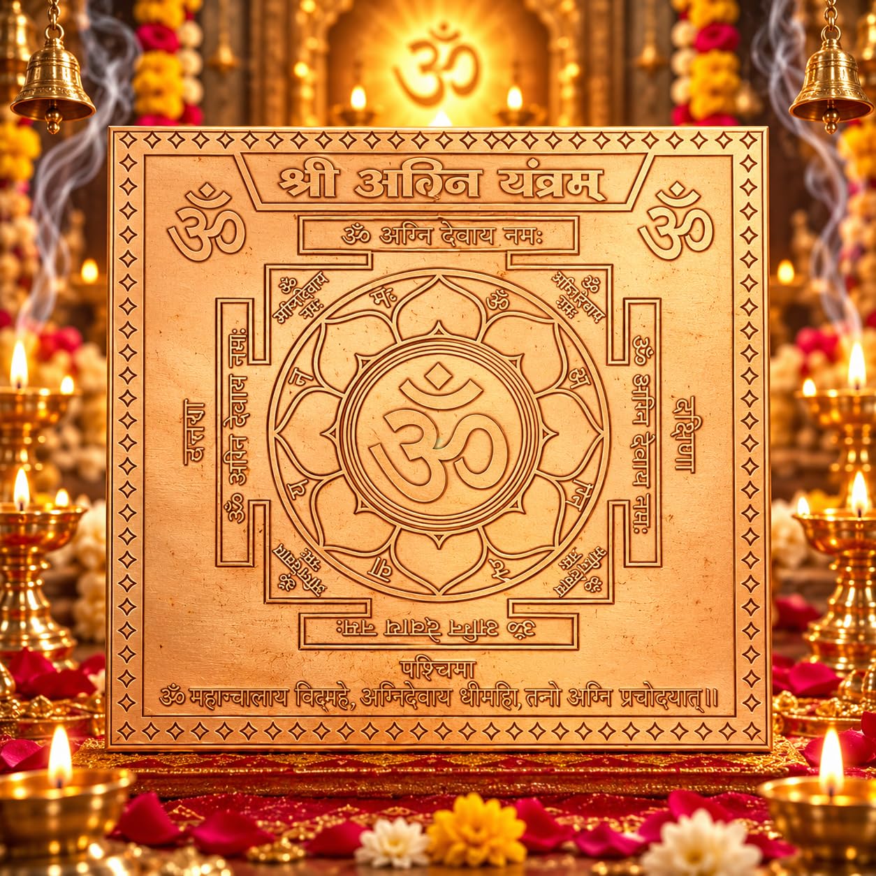 Copper Shiv Yantra - Spiritual Protection & Peace -15