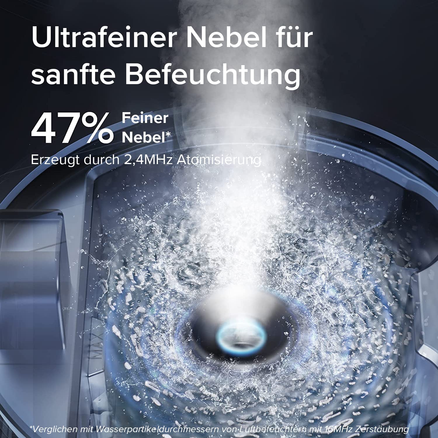 Levoit Luftbefeuchter Schlafzimmer, Nachtlicht, Aroma Diffusor, 25dB, 3L | Kaltnebel, Top-Fill Humidifier, oberer Befüllung, Auto Shut-off, Raumbefeuchter für Baby & Pflanzen, bis 25 Std., Warmweiß