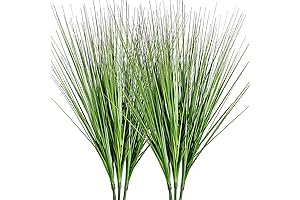 27" Artificial Plants Onion Grass Greenery Faux Fake Shrubs Plant Flowers Wheat...