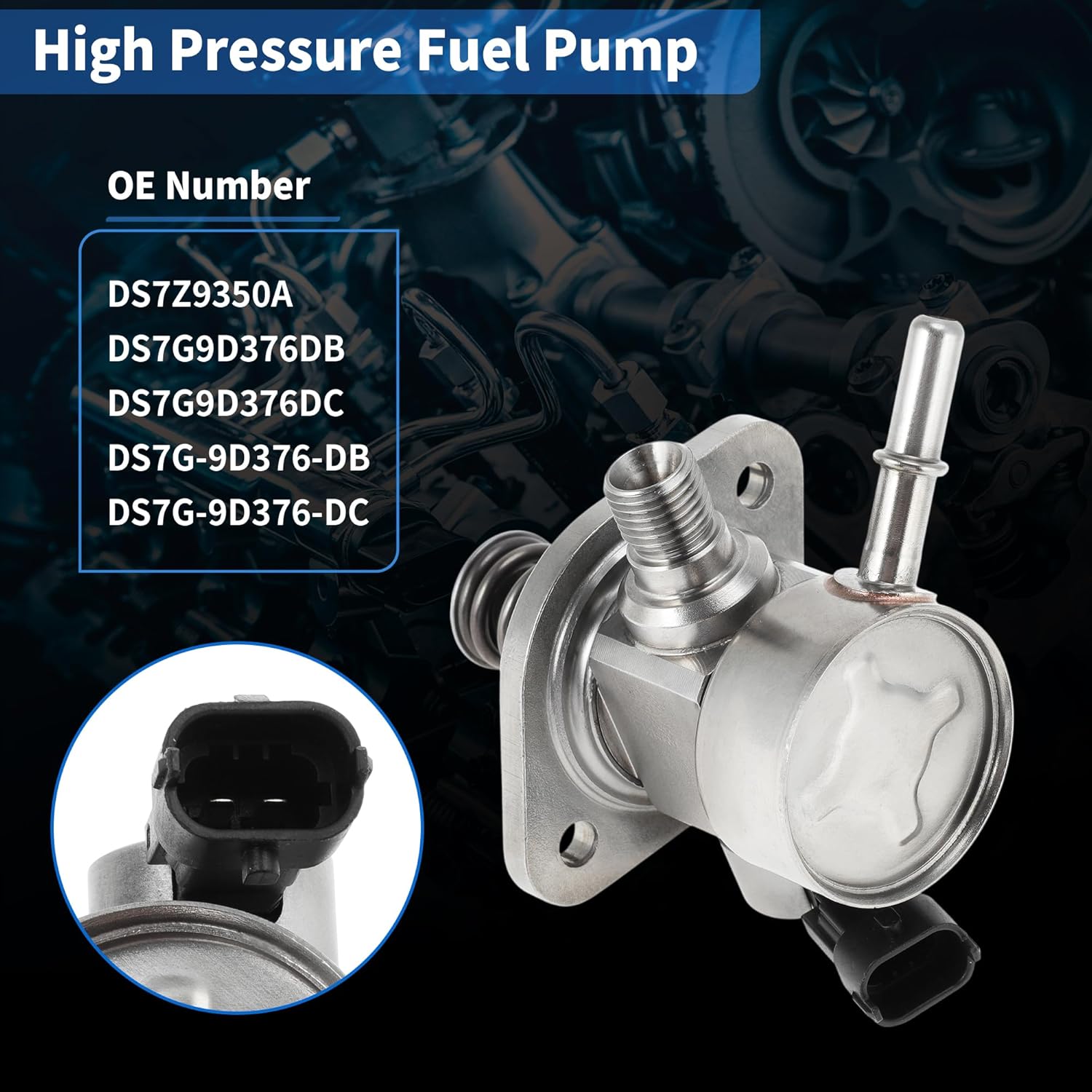 No.DS7Z9350A High Pressure Fuel Pump for Ford Fusion 2014-2020 1.5L for Ford Escape 2017-2019 Direct Injection Mechanical Fuel Pump No.DS7G-9D376-DB DS7G-9D376-DC