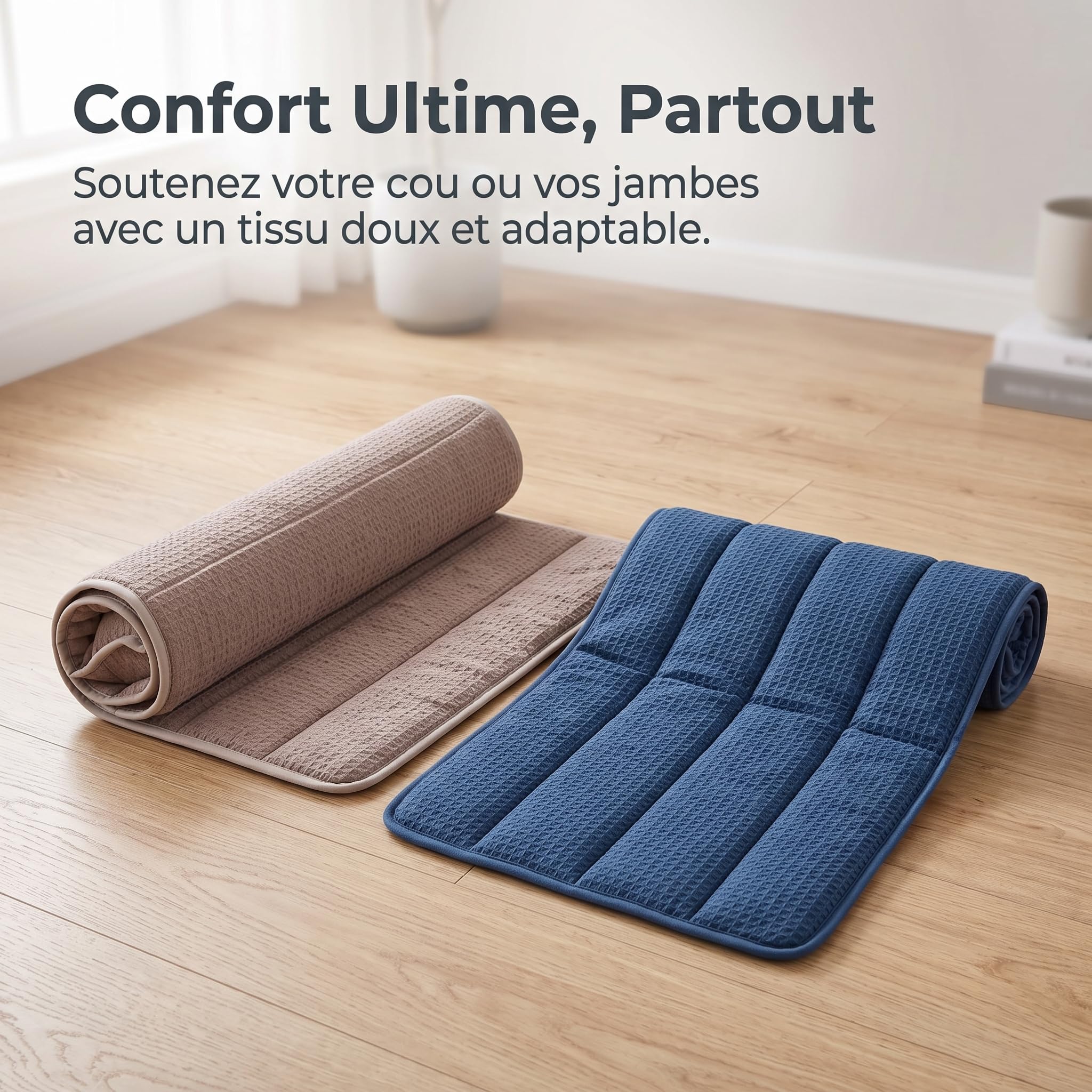 Almohada Cervical Viaje Ajustable para Cuello y Cervical, Azul