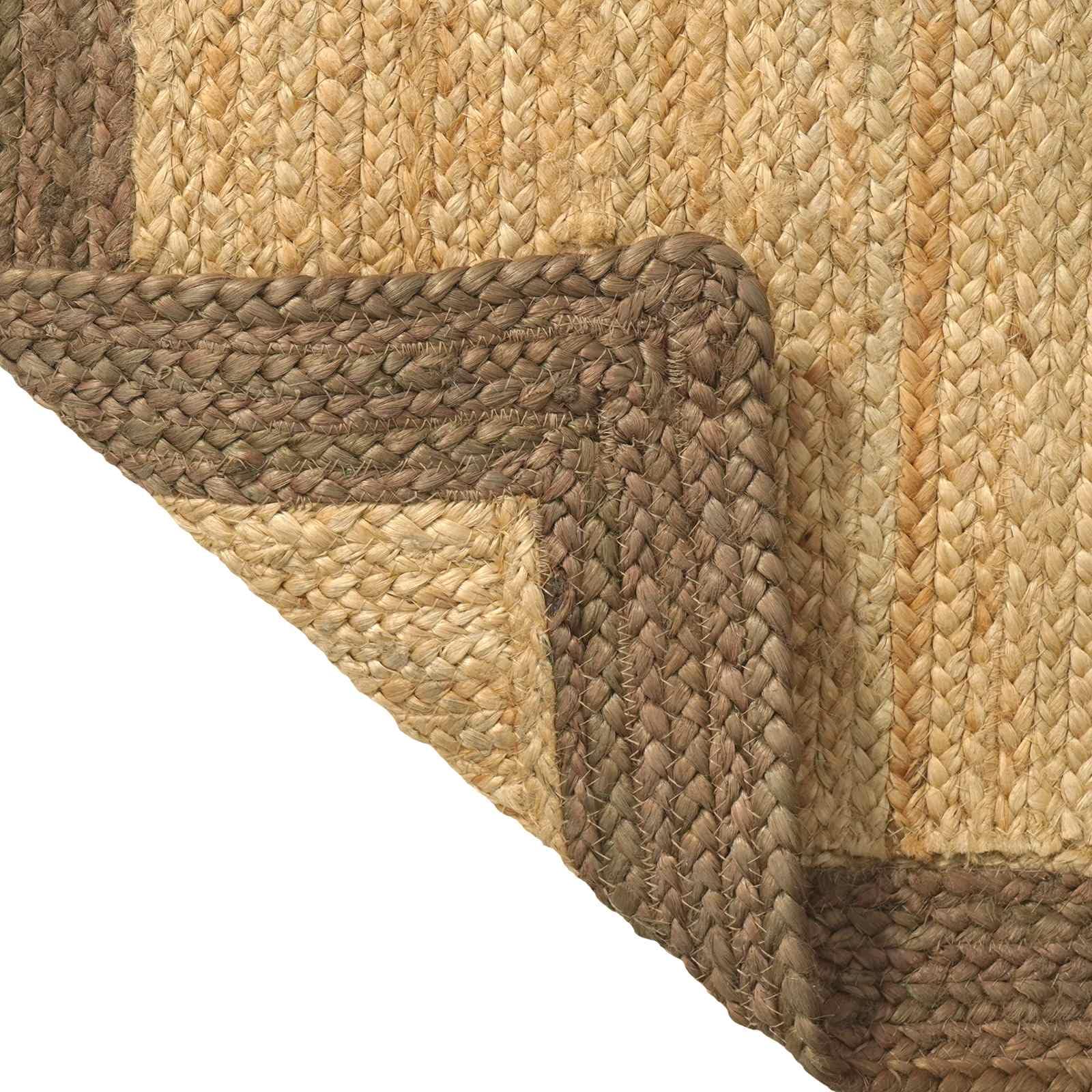 Tapis de couloir en jute gris 60 x 250 cm – Tapis naturel moderne fait à la main pour salon, couloir et cuisine – Tapis tissé rectangulaire robuste en fibre naturelle