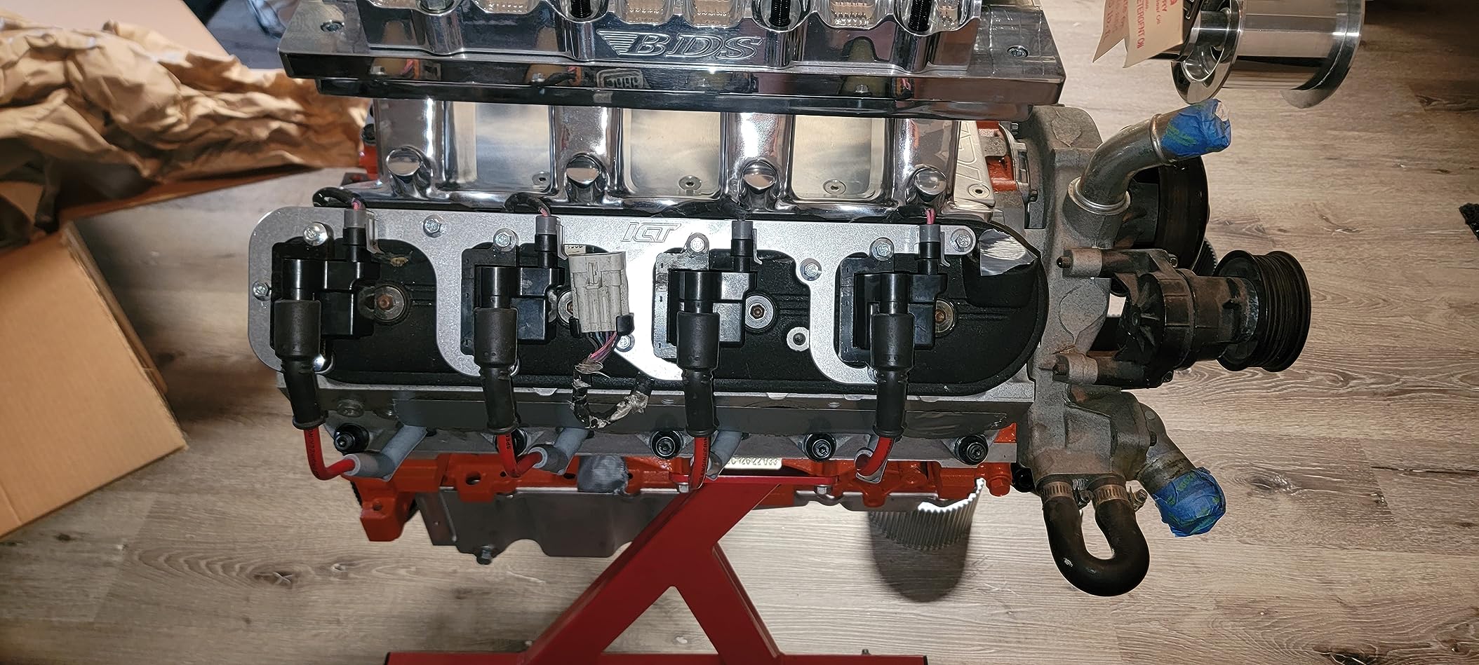 ICT Billet 7.3L Godzilla Remote Mount Ignition Coil Relocation Brackets Made In America 551839 - Foto 10