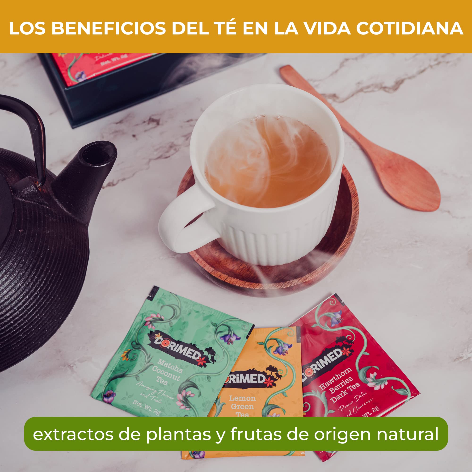 Caja de Degustación de Tés – Variedad de 12 Tés e Infusiones Aromatizadas (84 bolsas individuales) – Té Negro/Blanco/Verde/Matcha/Earl Grey/Oolong/Pu-Erh – Caja de Regalo - Tisanas