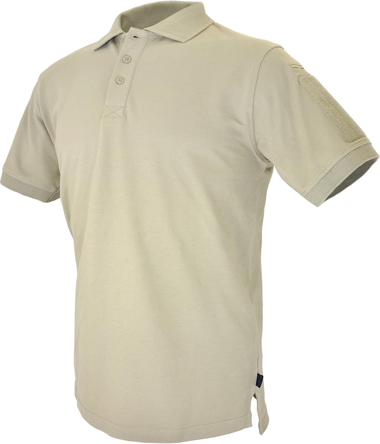 HAZARD 4 Undervest Battle Polo(TM) Fuzzy Arm-Patch Areas Plain Front Cotton Shirt (R)