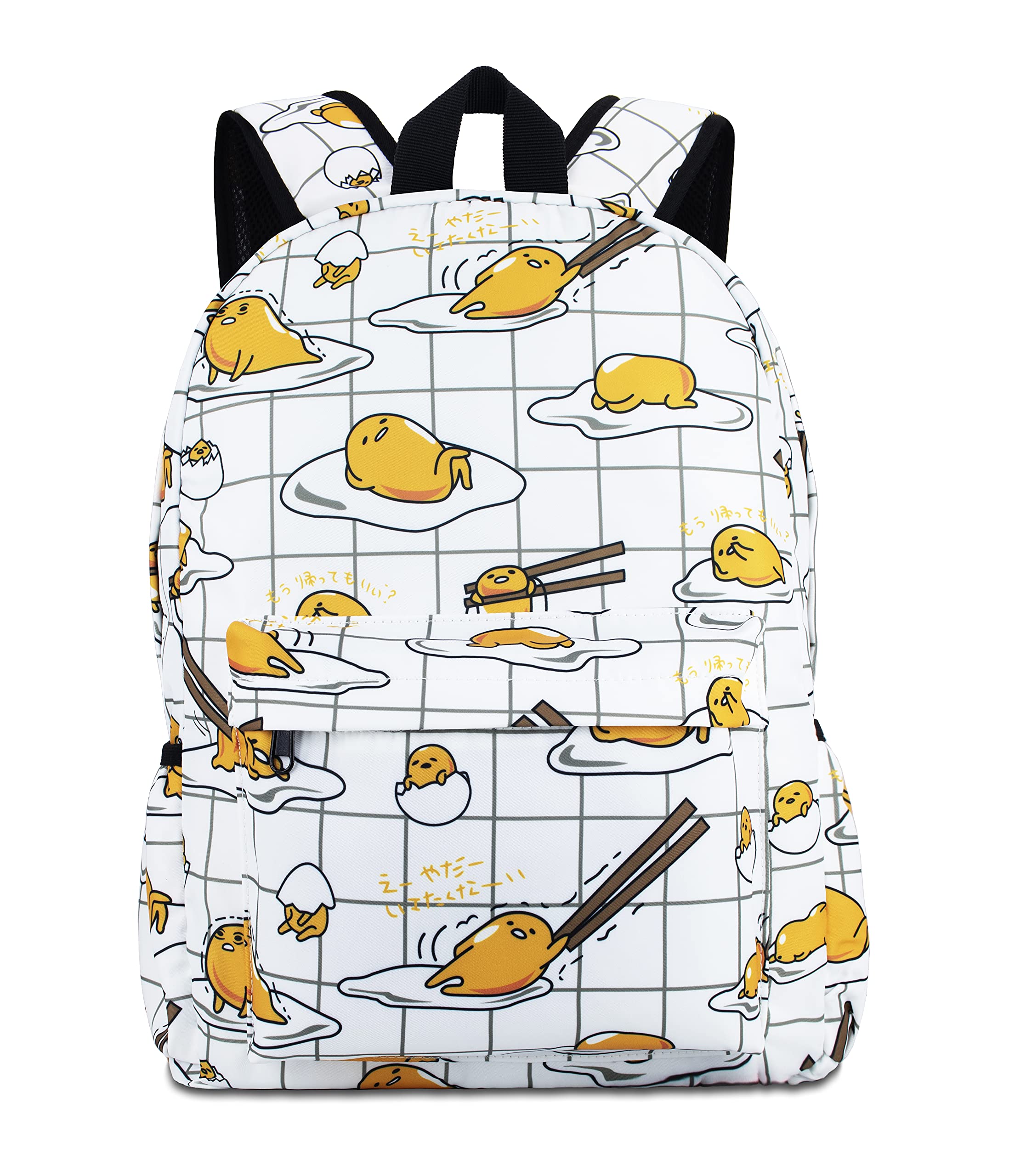 RoffatideAnime Gudetama Backpack Cartoon Bag All Over Printed Daypack