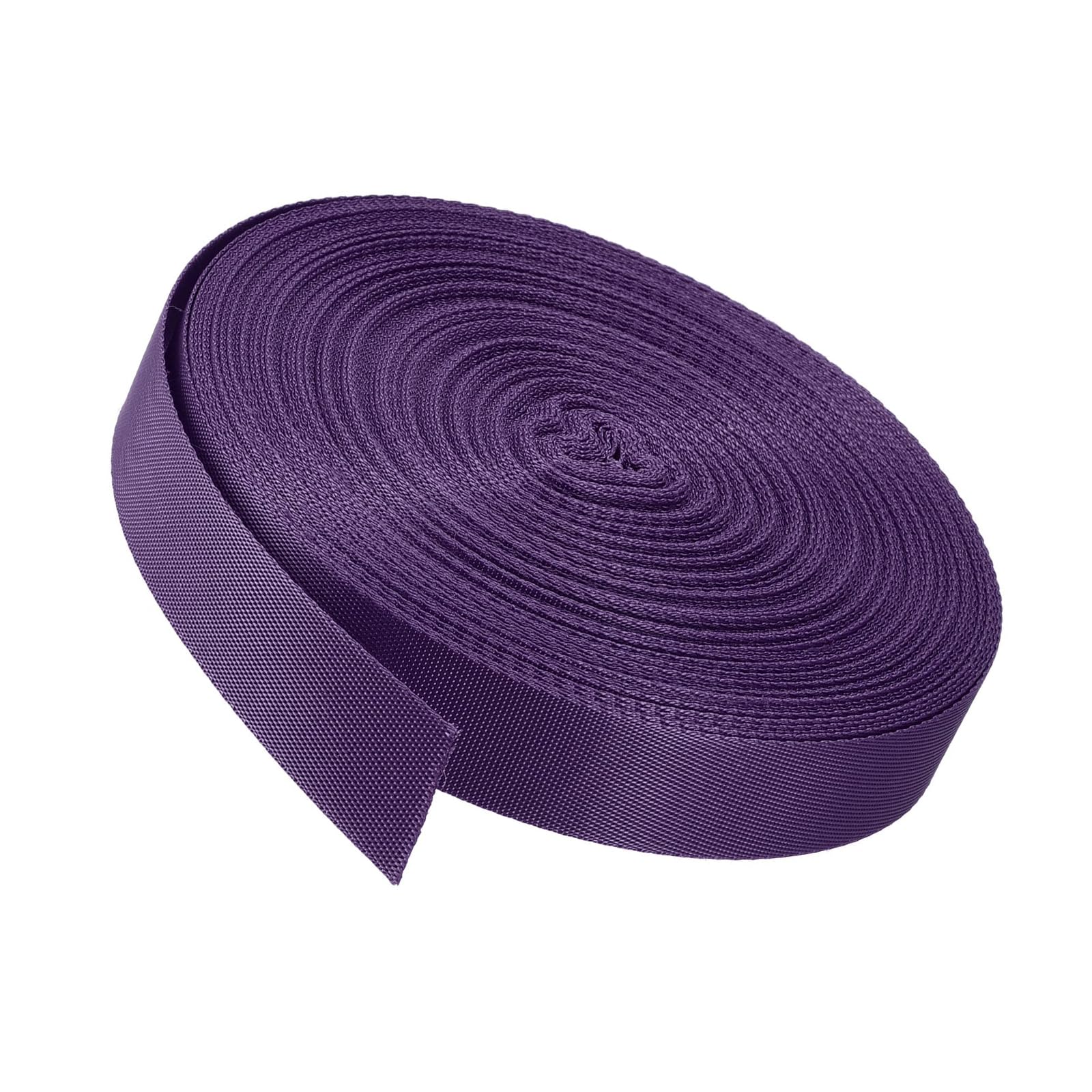 Unifizz Flat Nylon Webbing Strap – 1 Inch x 4 Yards Dark Purple, Abrasion-Resistant for Pet Leashes, Bag Handles, Furniture Repair & Garden Ties