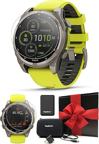 Vista 10 de Garmin Fenix 8 Pro AMOLED Sapphire (47mm, Titanio/Grafito) Reloj inteligente multideporte GPS con pantalla táctil de 1.4”, Tecnología inReach