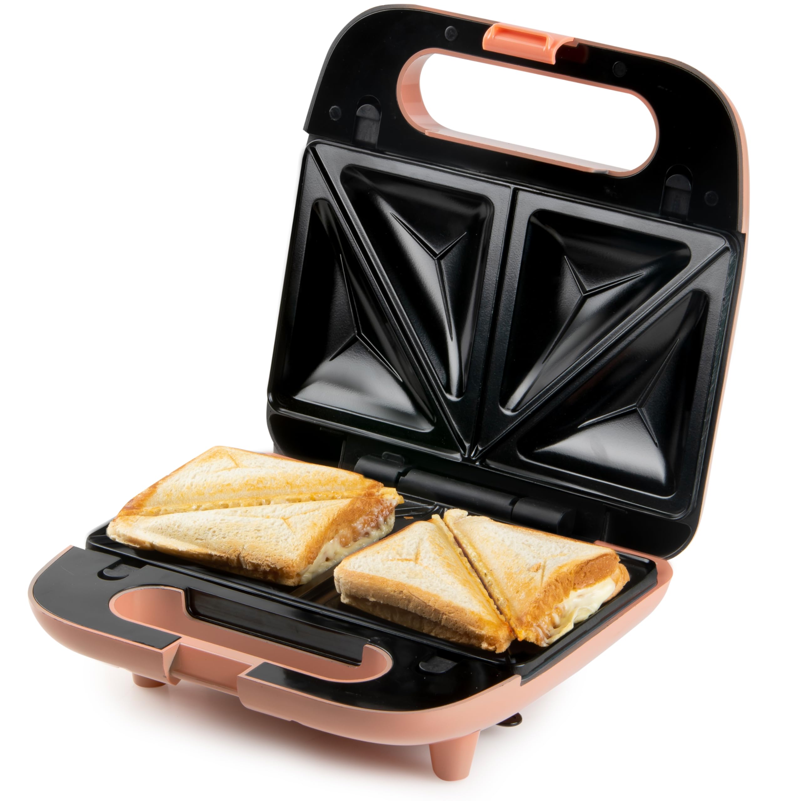 DOMO DO1106C - Sandwichera/gofrera 2 en 1 con placas intercambiables