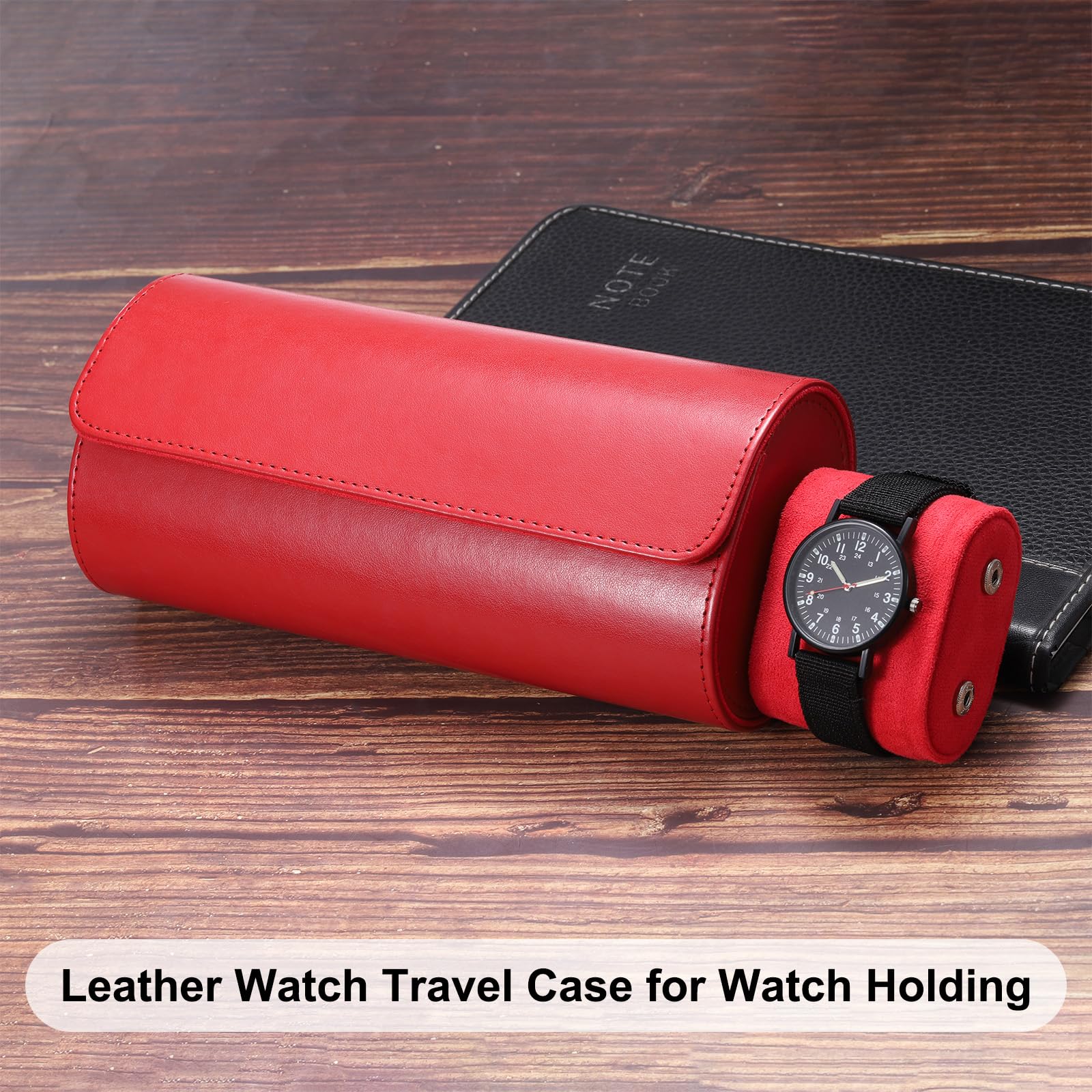 QUARKZMAN Etui De Voyage Pour Montres Homme Rouleau En Cuir Etui De