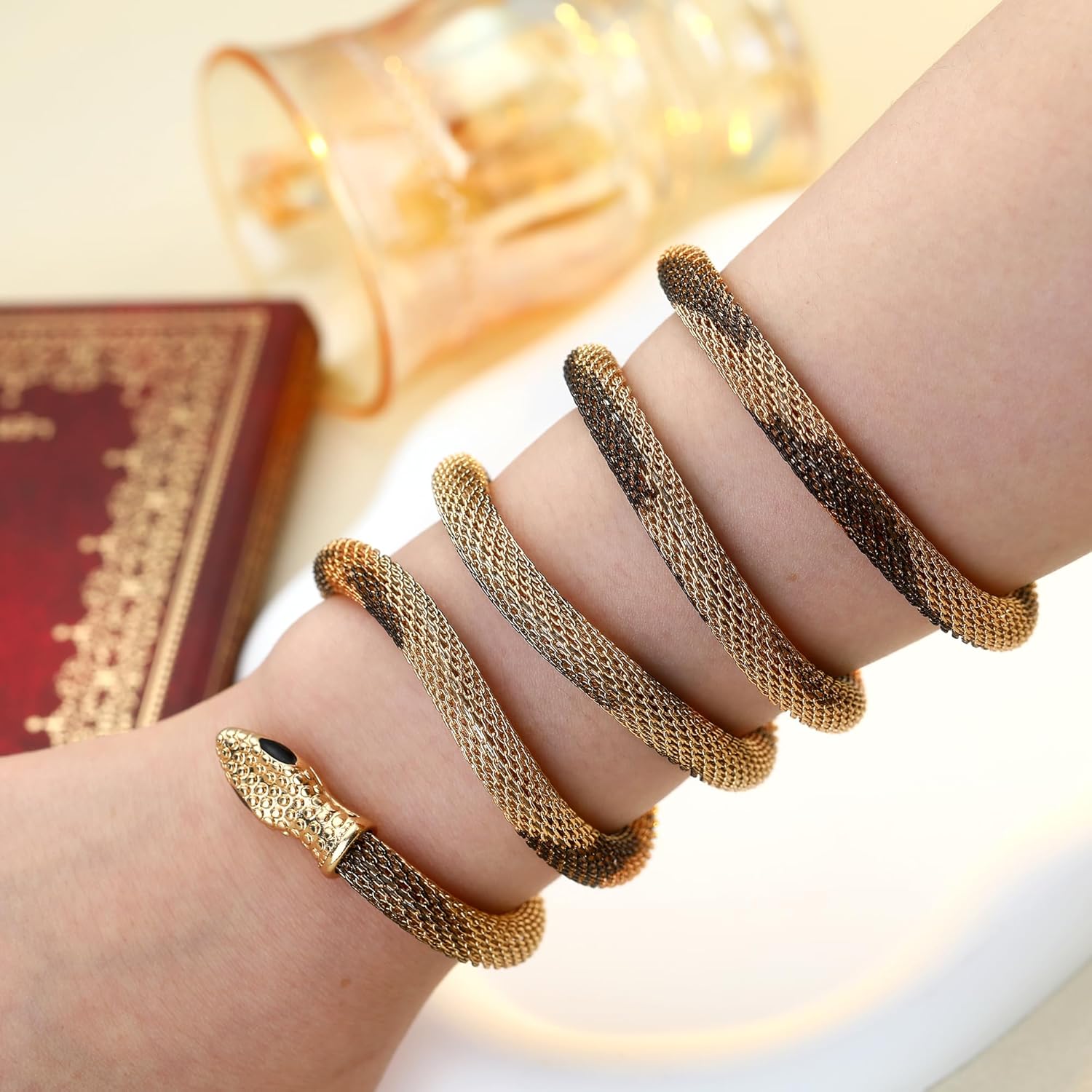 Bendable Snake Chain Necklace for Women Flexible Twisty Multi-purpose Necklace Bracelet Punk Choker and Bracelets DIY Trendy Medusa Jewelry Gift - Image 6