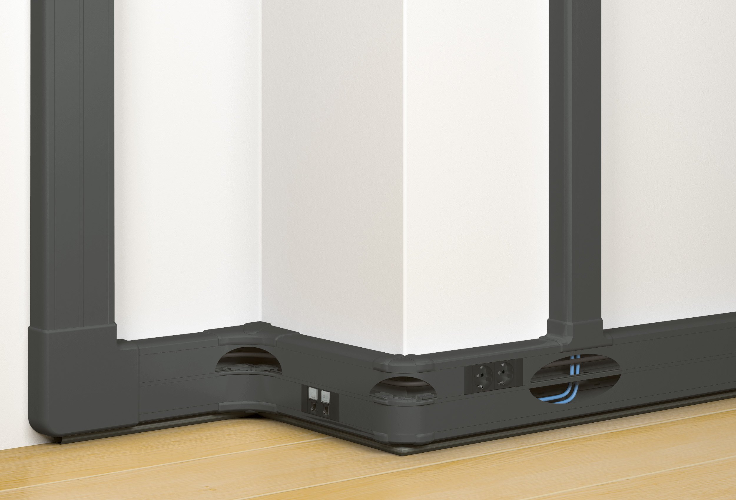 Angle extérieur 50x130 Legrand dlp évolutive noir clipdir pour goulotte