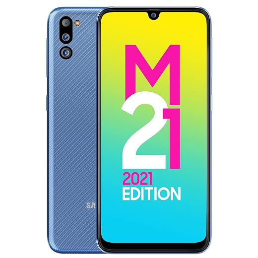 Samsung Galaxy M21 (Iceberg Blue, 4GB RAM, 64GB Storage)