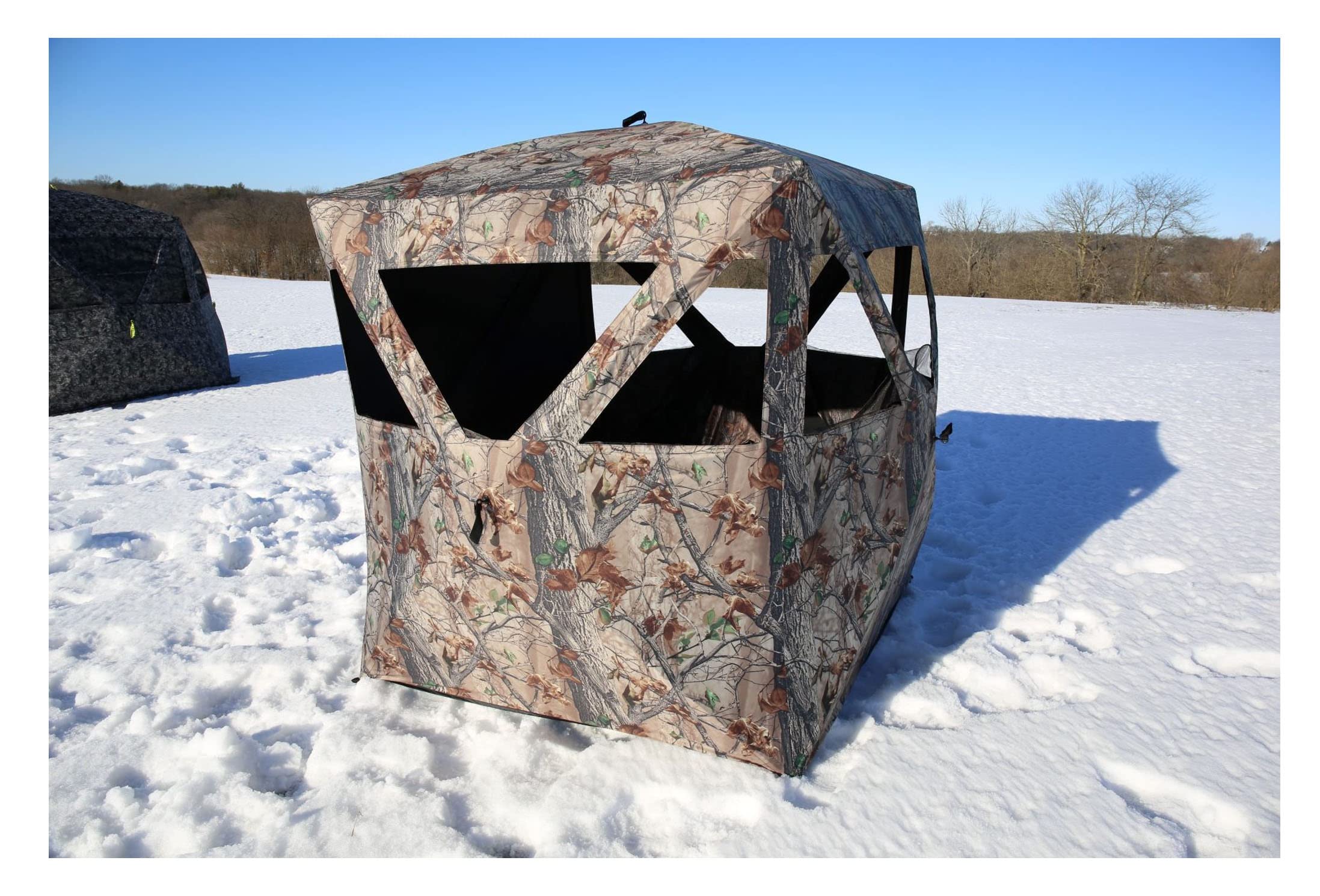 Muddy Outdoors Three Person Ground Blind- Epic Camo for Hunting, Water and Weather Resistant, Heavy Duty Design (GB250-EPC)
