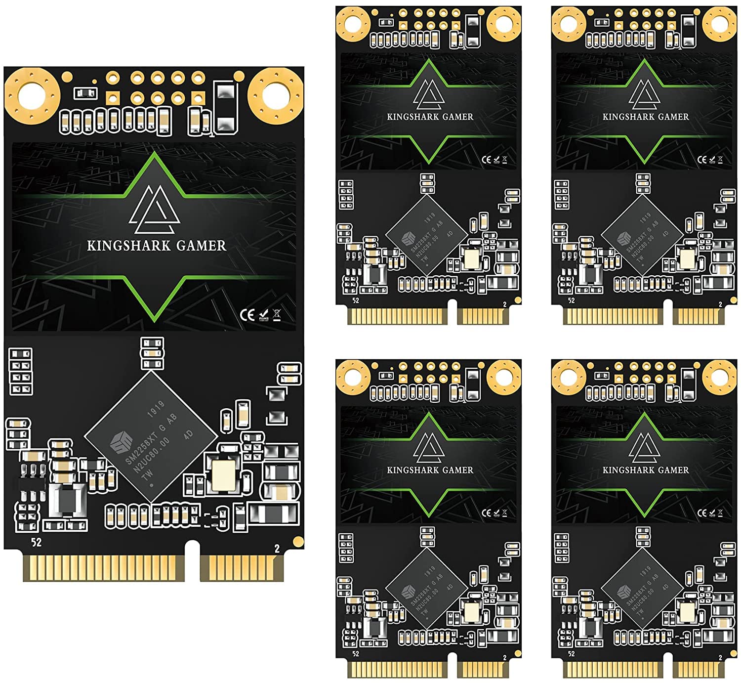 Kingshark SSD MSATA 256GB High Performance Internal Solid State Drive for Desktop Laptop 5 Unit Package Pack [256GB(5 Packs),MSATA]