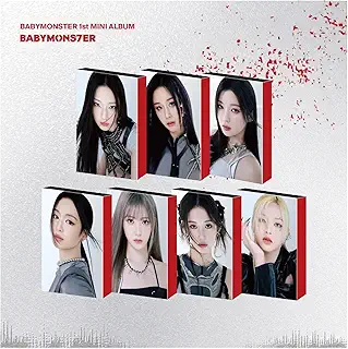 BABYMONSTER BABYMONS7ER 1st Mini Album YG TAG Random Version OutBox+1p QR Card+92p PhotoBook+28p Wiki Book+1ea Clear Sticker+3p PhotoCard+1ea Pin Badge+Tracking Sealed BM
