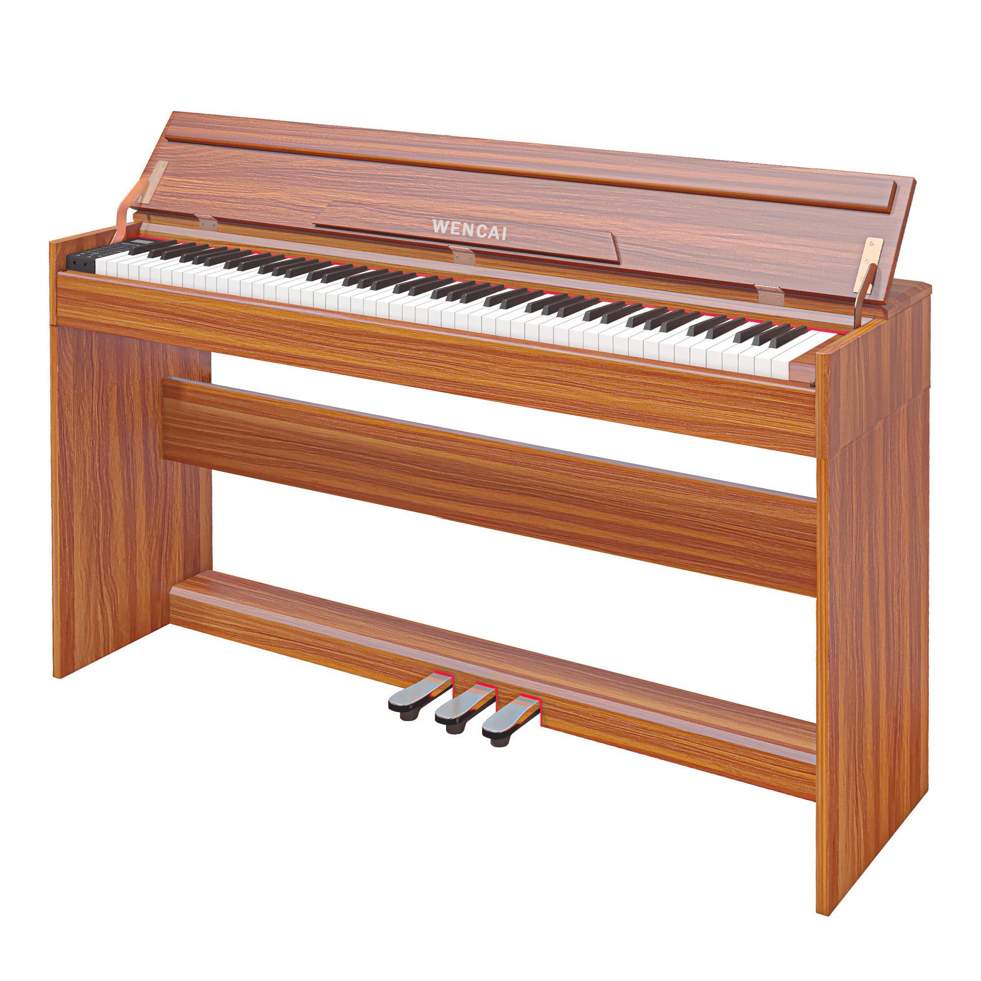 1品限り❤️WENCAI 電子ピアノ 88鍵盤 木製 3本ペダル MIDI端子対応 Amazon.com: WENCAI 88 Key Fully Weighted Electric Piano