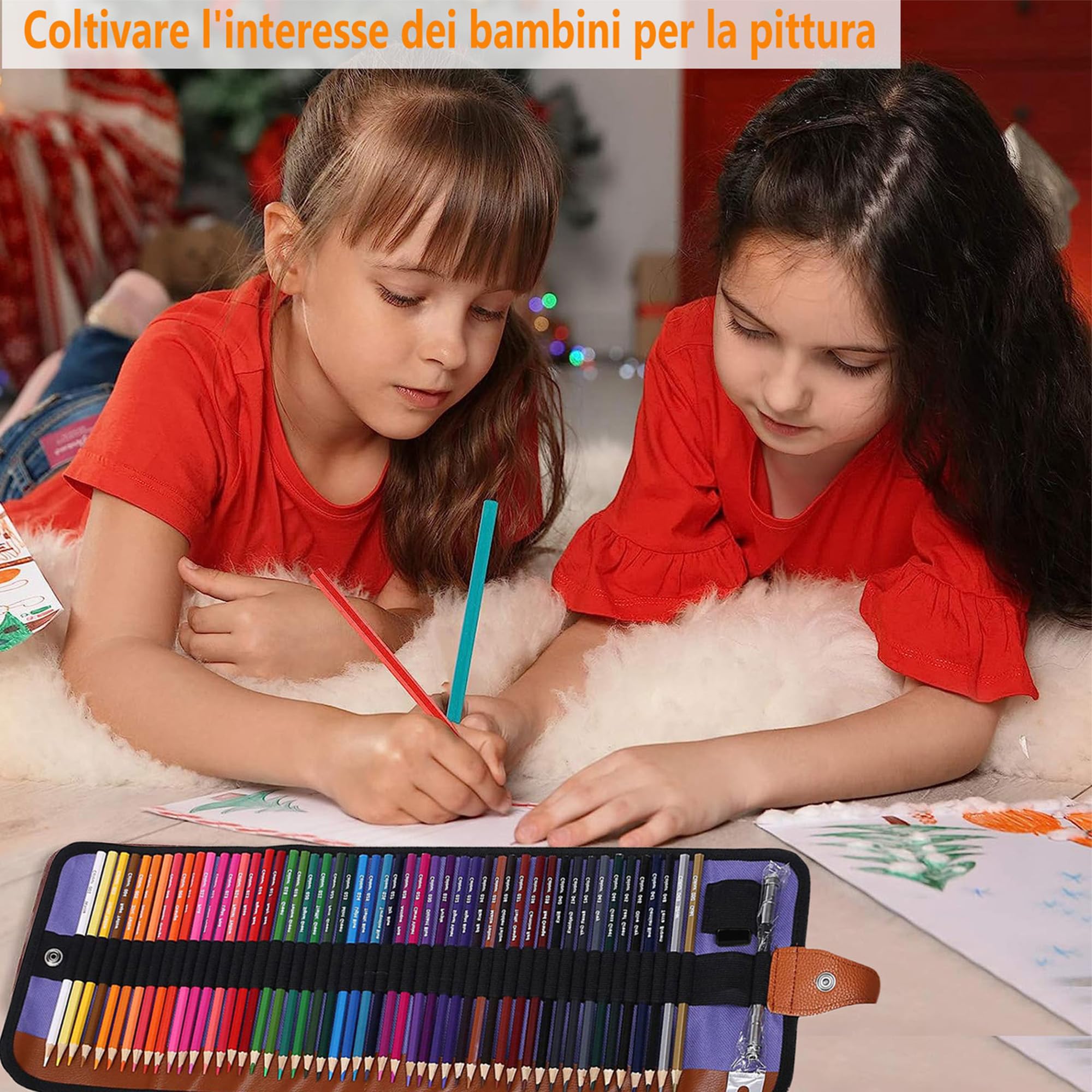 Ugmic 72 Coloring Pencils Set - Coloured Pencils for Adults Professional Colour Mixing Painting and Sketches, Soft Wax-Based Wooden Coloured Pencils Perfect for Students Children Colouring Books