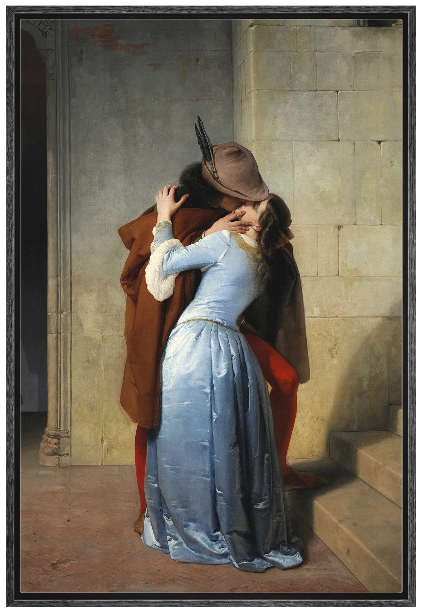 Amazon.com: wall26 The Kiss (Il Bacio) by Francesco Hayez - Framed