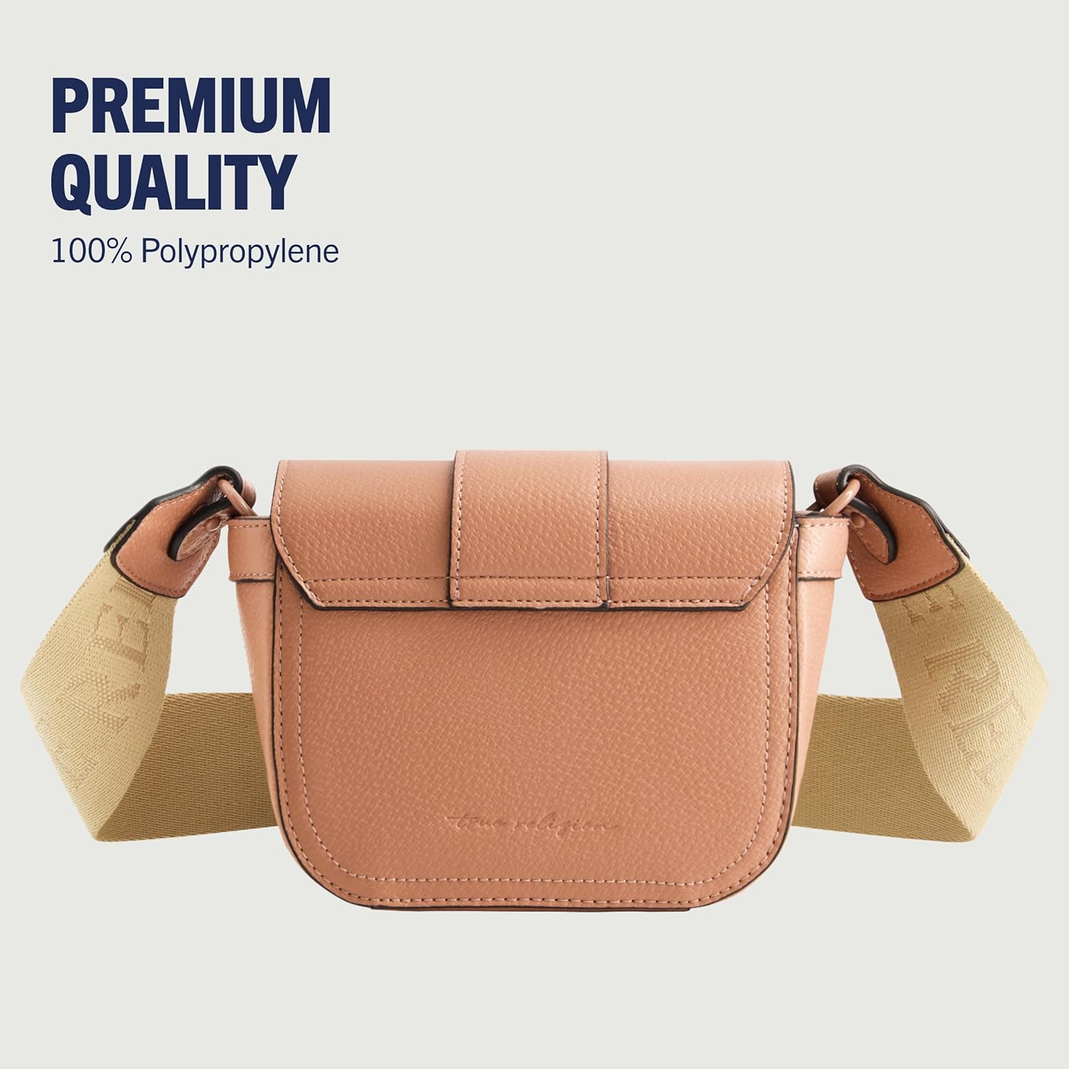 True Religion Women's Crossbody Bag, Mini Purse Handbag with Adjustable Shoulder Strap and Coated Hardware