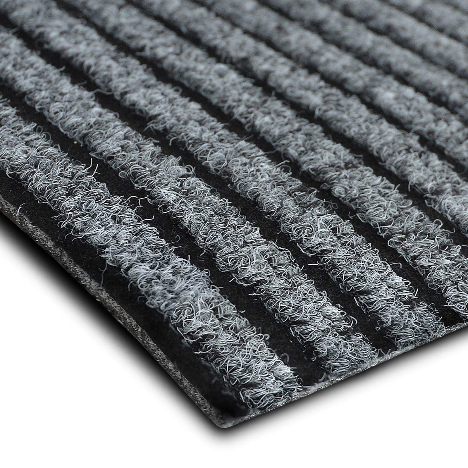 Floordirekt Passatoia da Cucina Granada - Tappeto su misura per la cucina - Larghezza: 80 cm - Tappeti moderni e di alta qualità per la casa (Grigio, 80 x 350 cm)