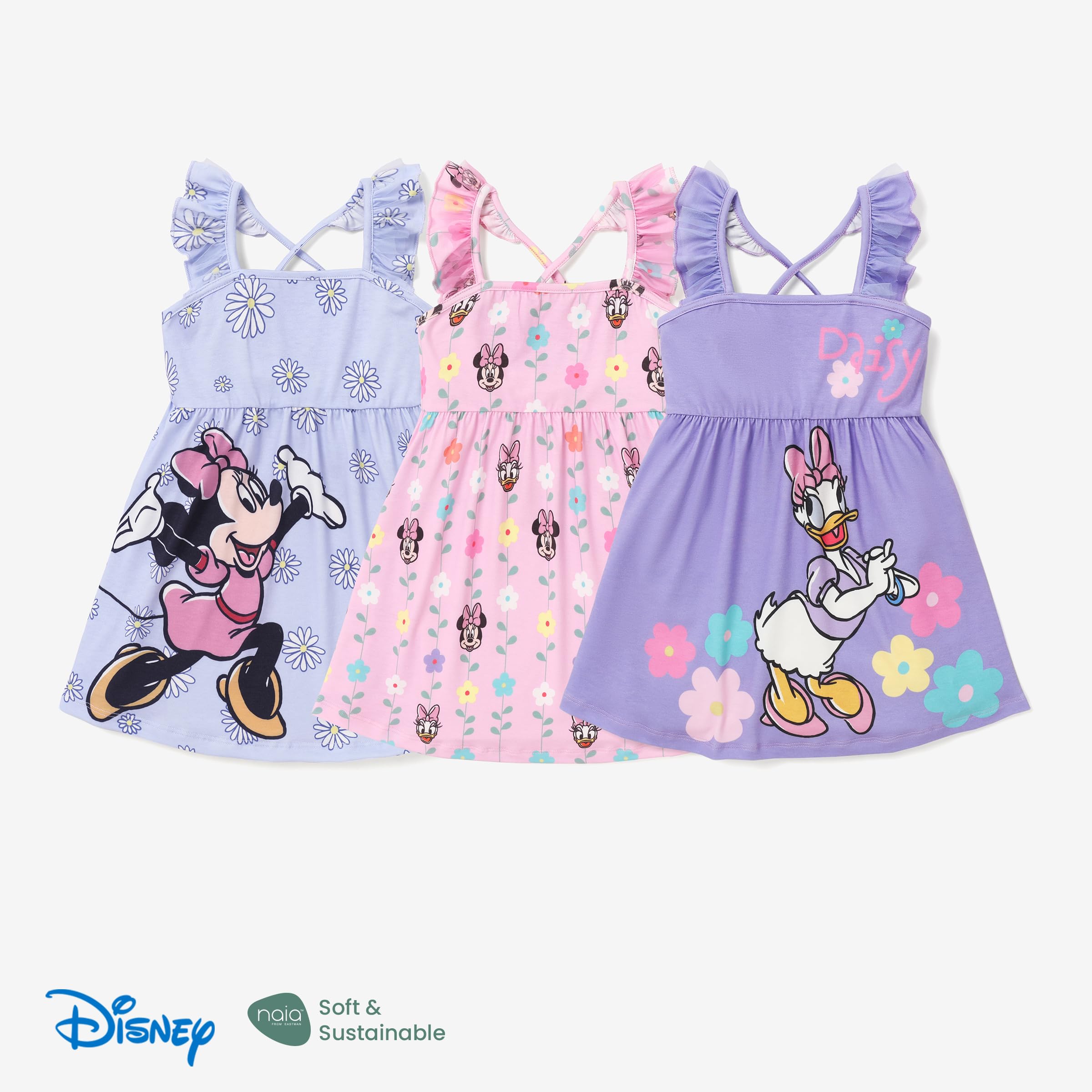 Disney Minnie Mouse Mädchen Sommerkleid gestreift 2-6 Jahre