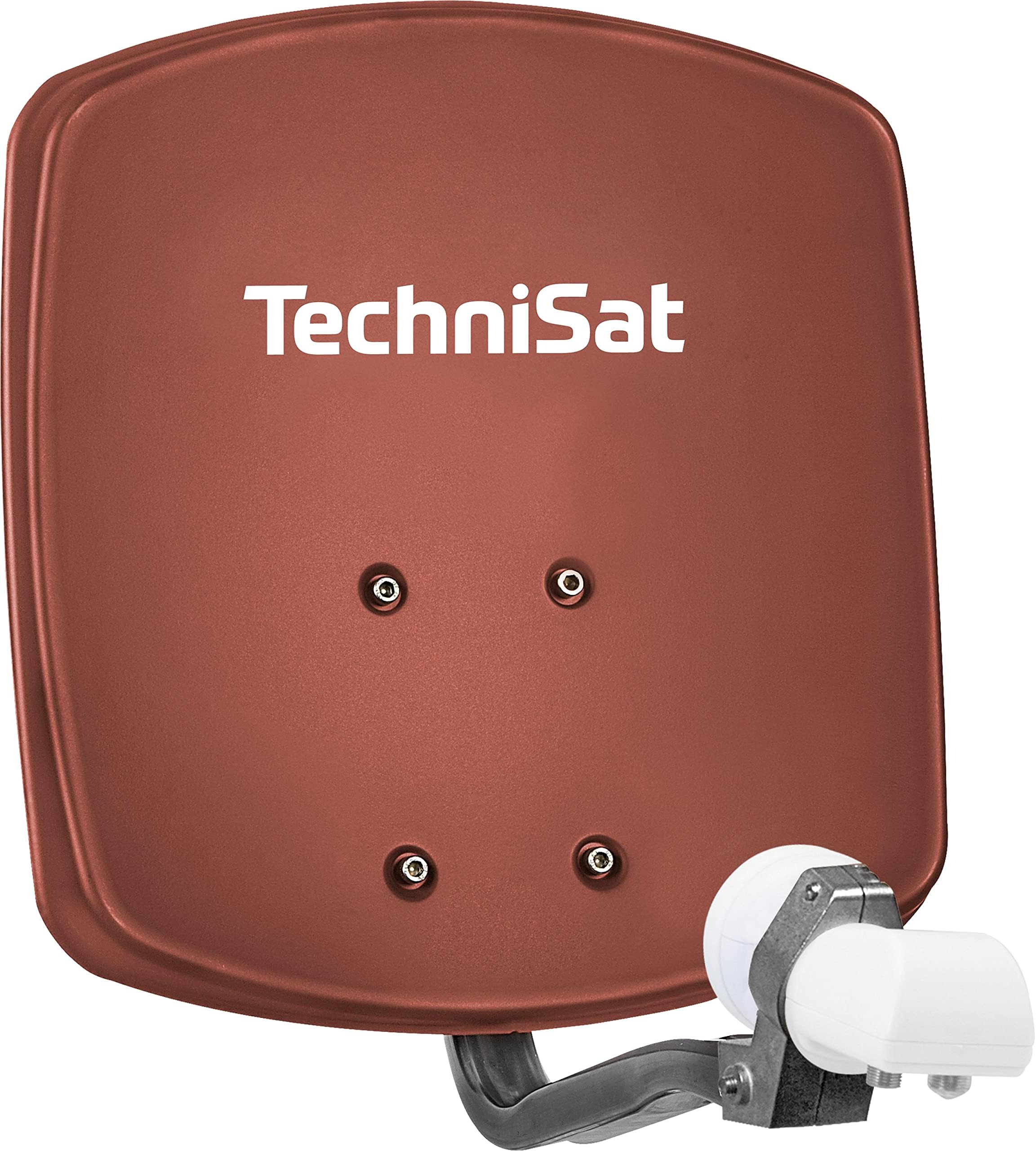 Technisat Digidish 33 Satellite Dish 33cm with Mounting and Dual LNB - Red
