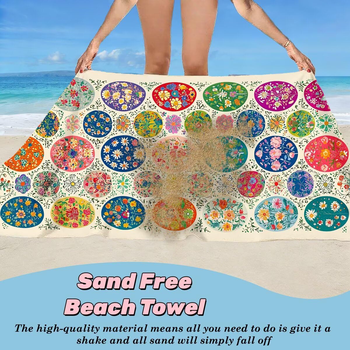 Toalla Playa 80x160 cm, Toalla Gimnasio Microfibra Secado Rapido, Juego de 2 Antiarena Toallas de Playa, Ligera Compacta Toallas Microfibra Grande para Viaje, Regalo Hombre Regalo Mujer (Retro) -4025