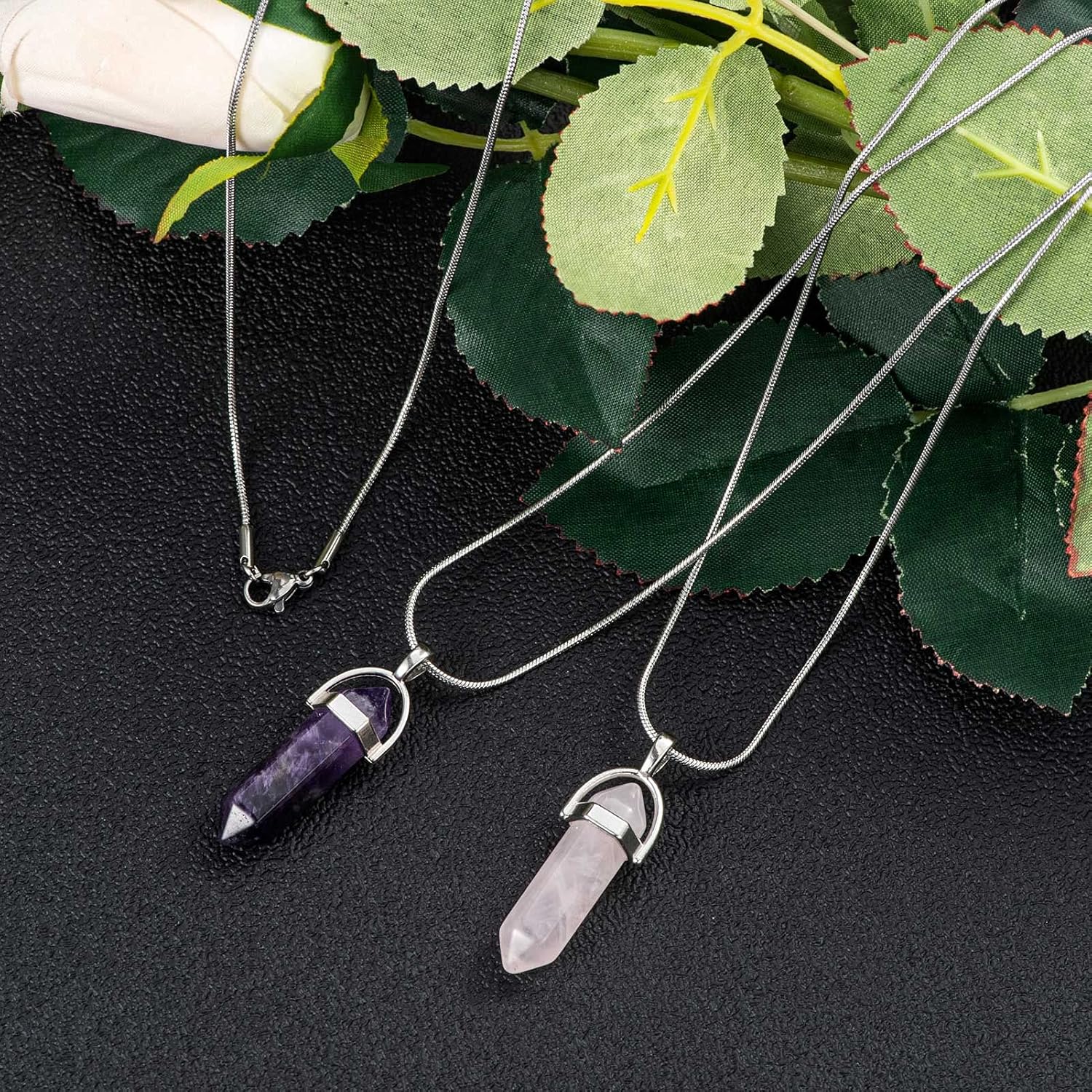 12 Pack Necklace Chains 18 Inches Stainless Steel Snake Chain Necklace with Lobster Clasps for DIY Jewelry Making, 1.2 mm - Image 7