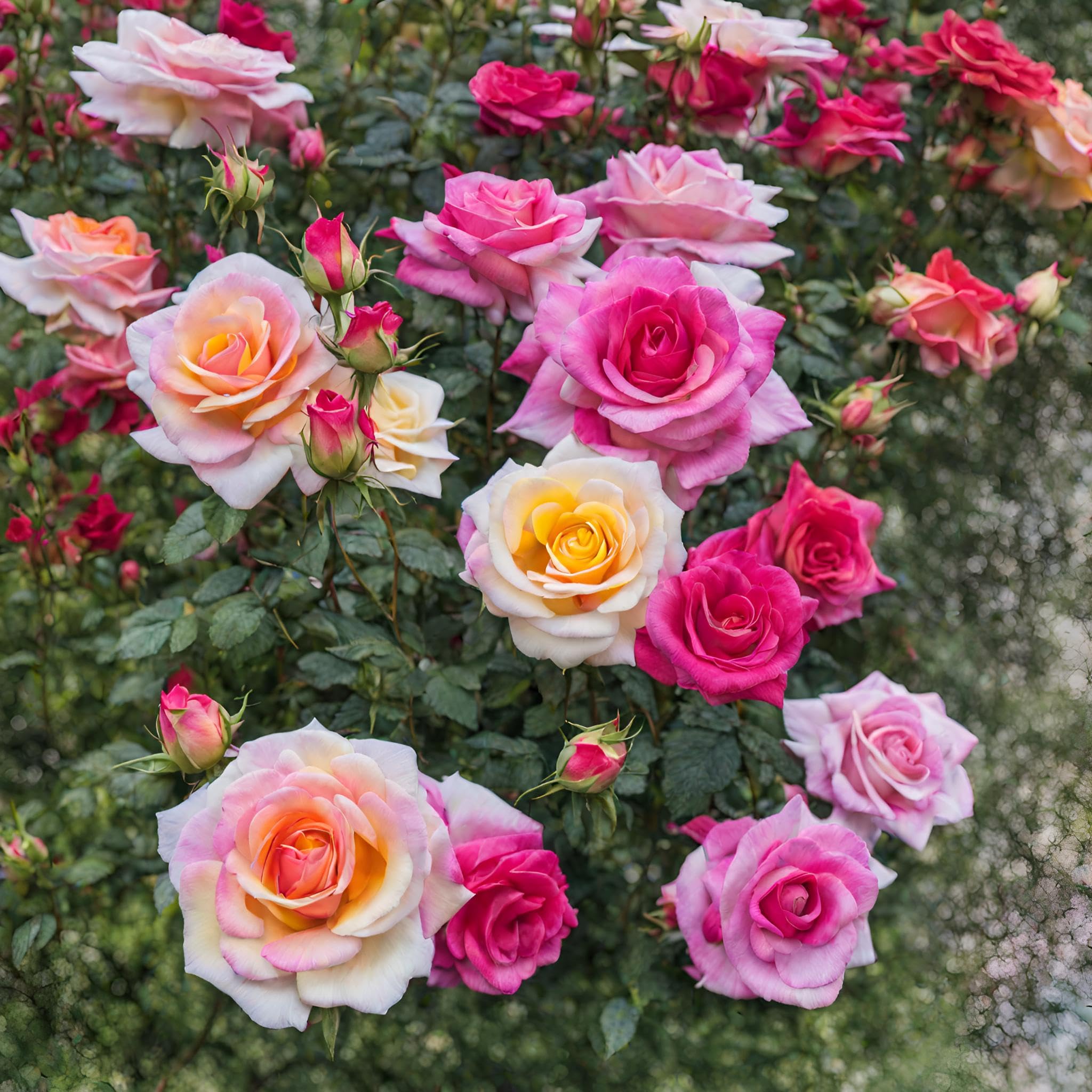 Amazon.com : 100+ Rose Seeds: 16 Red Pink Yellow Heirloom