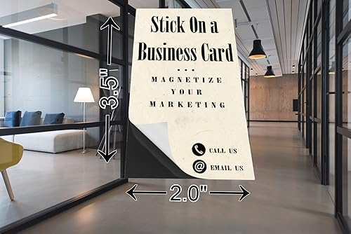 Miniatura 3 de Super fuerte, flexible 3.5x2 en tarjeta de visita magnética 50Pk. DIY imán personalizado con adhesivo trasero es gran producto promocional para