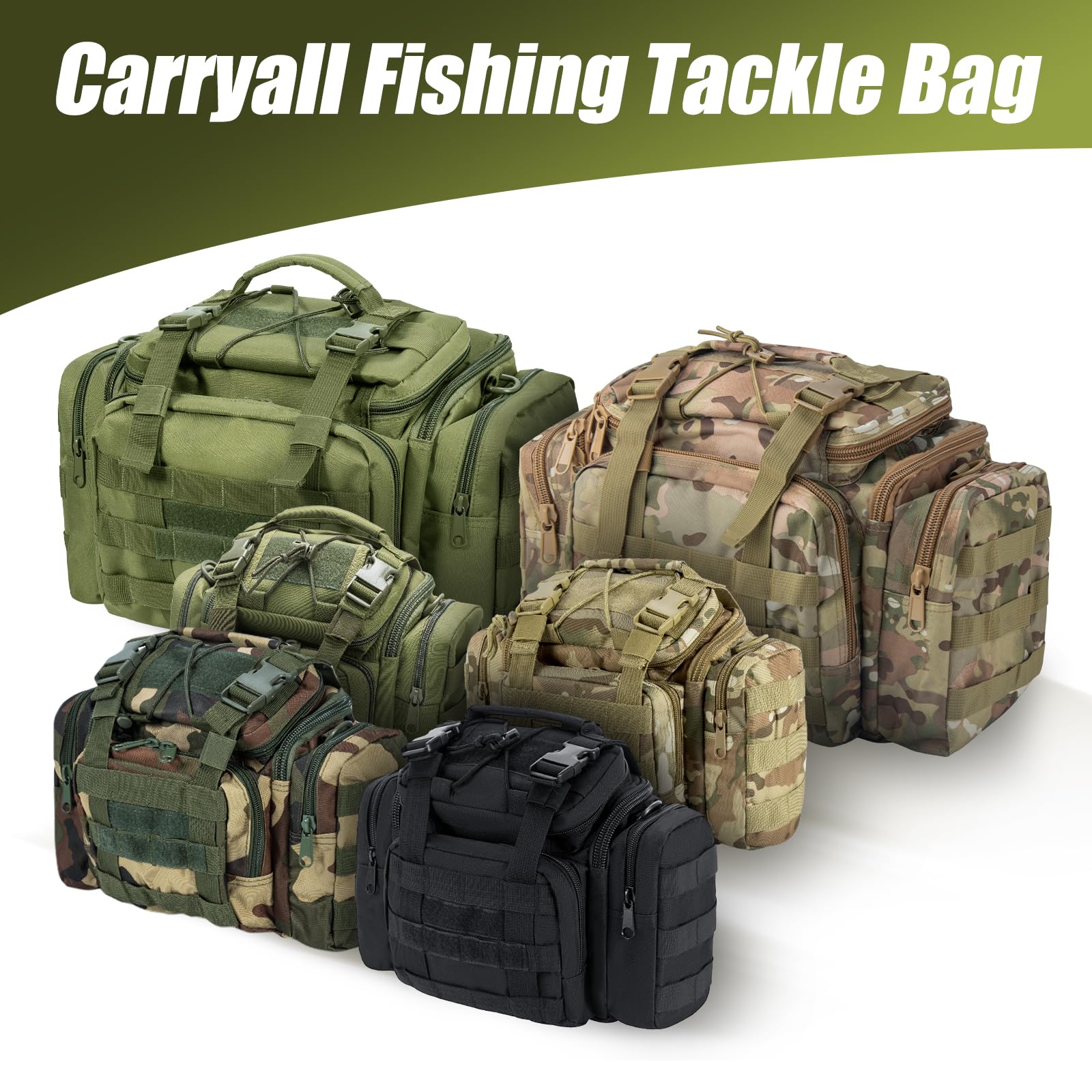 Dr.Fish Angeltasche In Wüstentarnung - Wasserdicht Mit Vielen Fächern