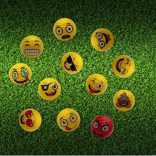 Miniatura 6 de Lightahead USGOLFER Surtido de selección aleatoria de 12 pelotas de golf únicas de Emoji seleccionadas de la imagen en el listado. Regalo de golf