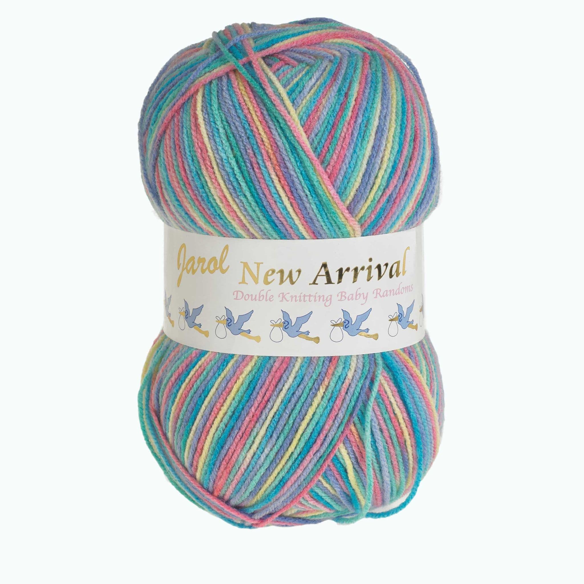 Jarol New Arrrival Baby Random Double Knit/DK Knitting & Crochet Yarn. Baby Yarn Available in a Selection of Variegated Shades, 100% Acrylic, 600 Metres, 200g Balls, Single Ball, Meeru