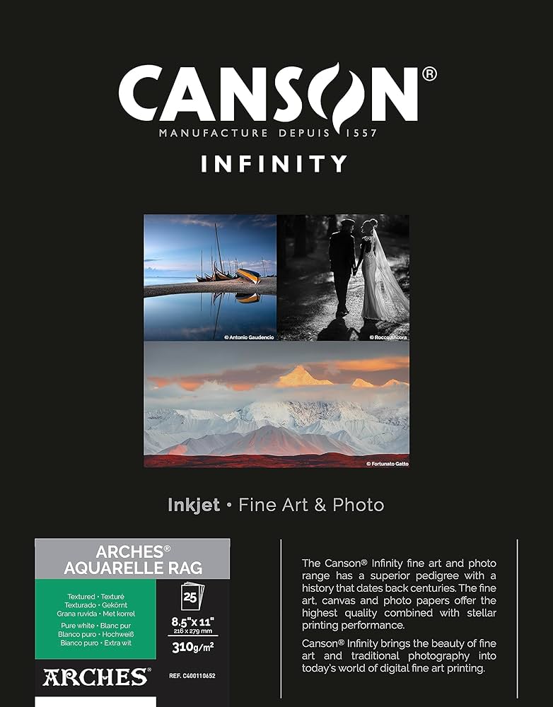 canson キャンソン アルシュ アクアレル ラグ A3+ 25枚入り canson キャンソン アルシュ アクアレル ラグ A3+ 25枚入り