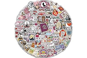 MiStar 128 PCS of Smutty Reading Stickers for Kindle and More