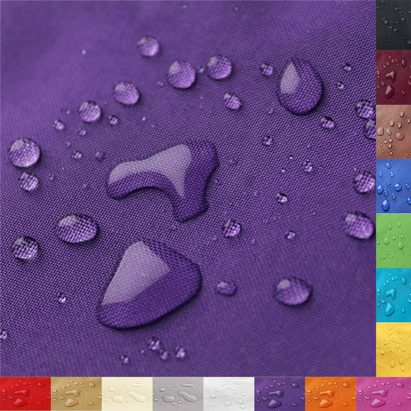 ZHhan Waterproof Polyester Fabric, 12,000 mm Water Column, 140 cm Wide, Quantity = Meter, Measured by The Meter, Waterproof, Tear-Resistant, Durable, Outdoor Fabric,（Purple，1.4m） — image 1