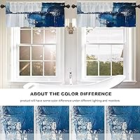 Vista 940 de Cenefas de cocina modernas con patrón de cobre marrón dorado para ventanas, cenefas opacas abstractas de marcas de arañazos y cortinas opacas