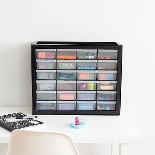 Vista 43 de IRIS USA - Organizador de herramientas de tornillo para piezas pequeñas, 44 cajones, hardware electrónico, tuercas y tornillos, cajones